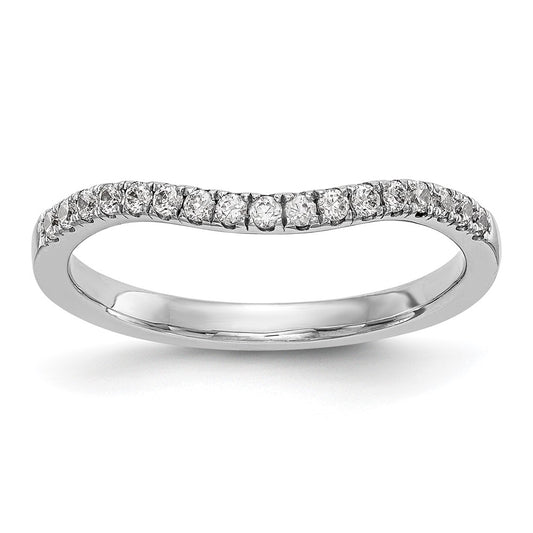 High-Quality 14K White Gold 1/5 Carat Diamond Wedding Band - Stylish Value!