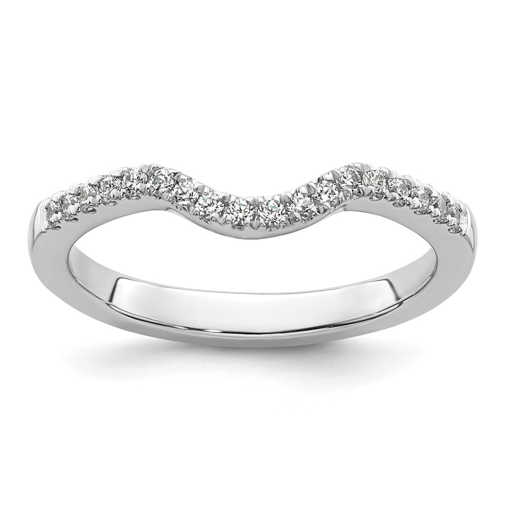 Buy Stylish 14K White Gold Wedding Band - 1/5 Carat Diamond, Affordable Elegance