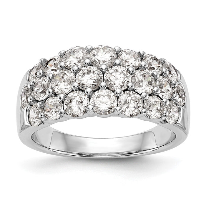 Exclusive 14K White Gold 2.5 Carat Diamond Engagement Ring - Stylish Value!-1
