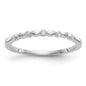 Exclusive 14K White Gold Diamond Wedding Band, 1/15 Carat - Stylish Value!-1