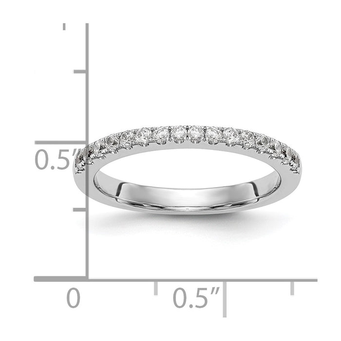 Buy Stylish 14K White Gold Wedding Band Set with 1/5 Carat Diamond - Affordable Price!-7