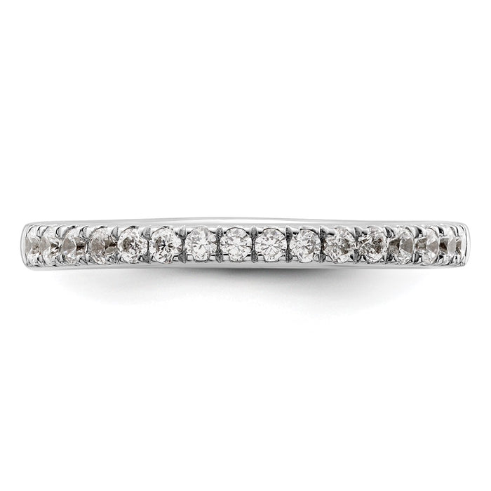 Buy Stylish 14K White Gold Wedding Band Set with 1/3 Carat Diamonds - Luxury Value!-4