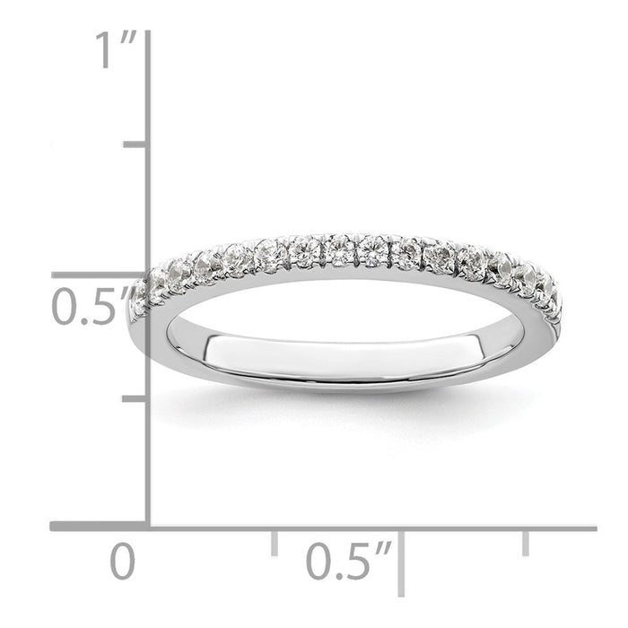 Buy Stylish 14K White Gold Wedding Band Set with 1/3 Carat Diamonds - Luxury Value!-7