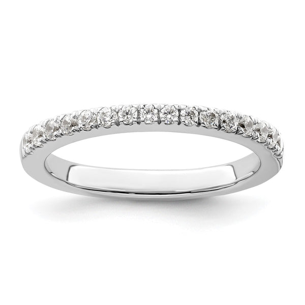14K White Gold Wedding Band Set with 1/3 Carat Diamonds - Style GR1-1023048