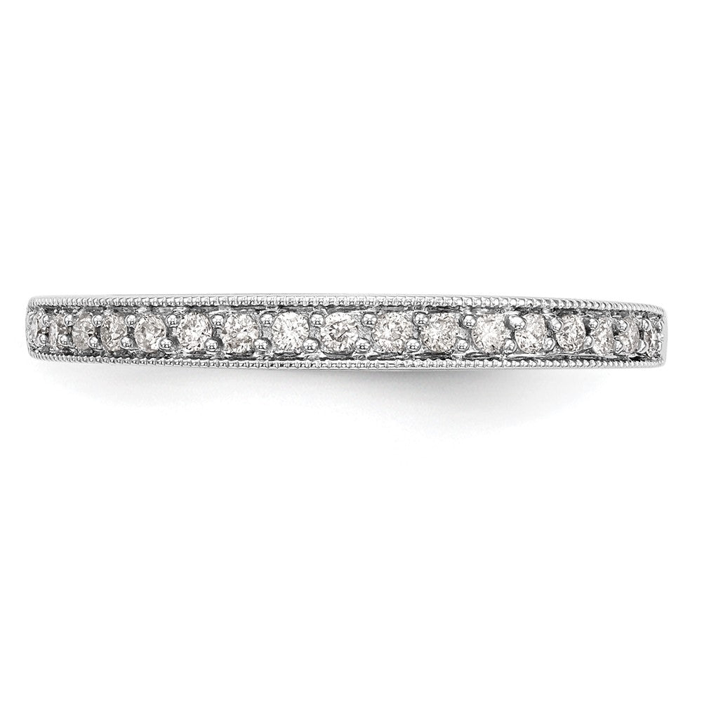Buy Stylish 14K White Gold Diamond Wedding Band, 1/10 Carat Total Weight