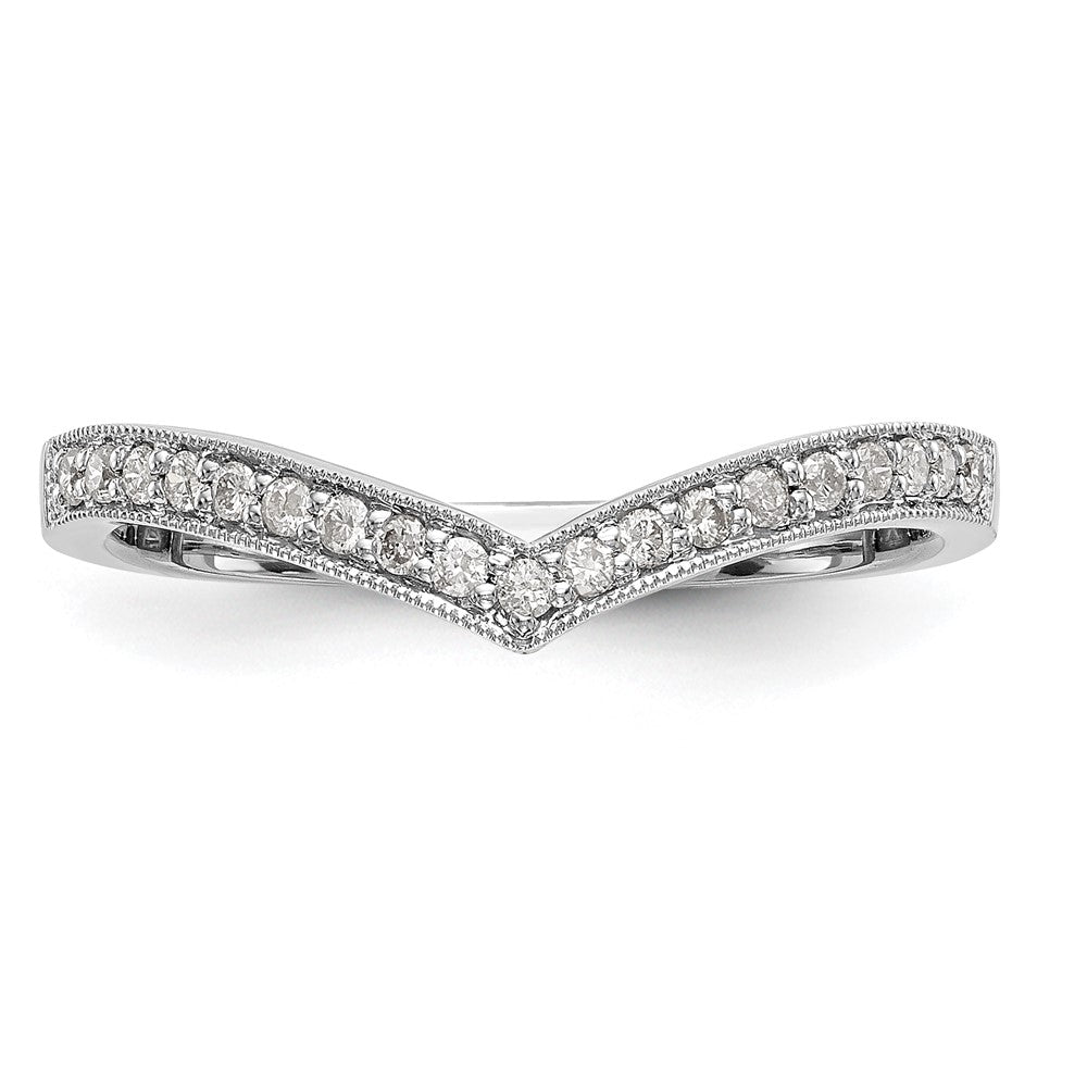 Buy High-quality 14K White Gold Wedding Band with 1/8 Carat Diamonds - Stylish Value