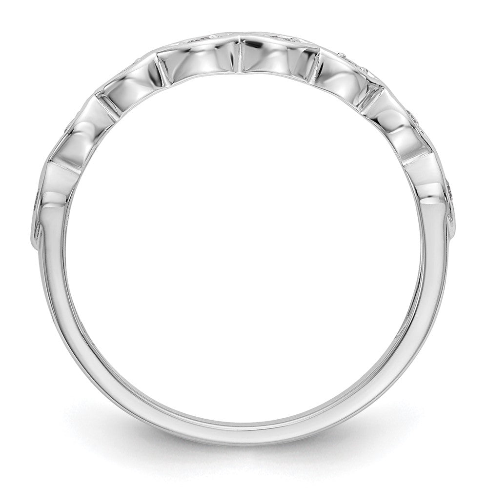 Buy Exclusive 14K White Gold Contoured Wedding Band Setting for 8 Stones