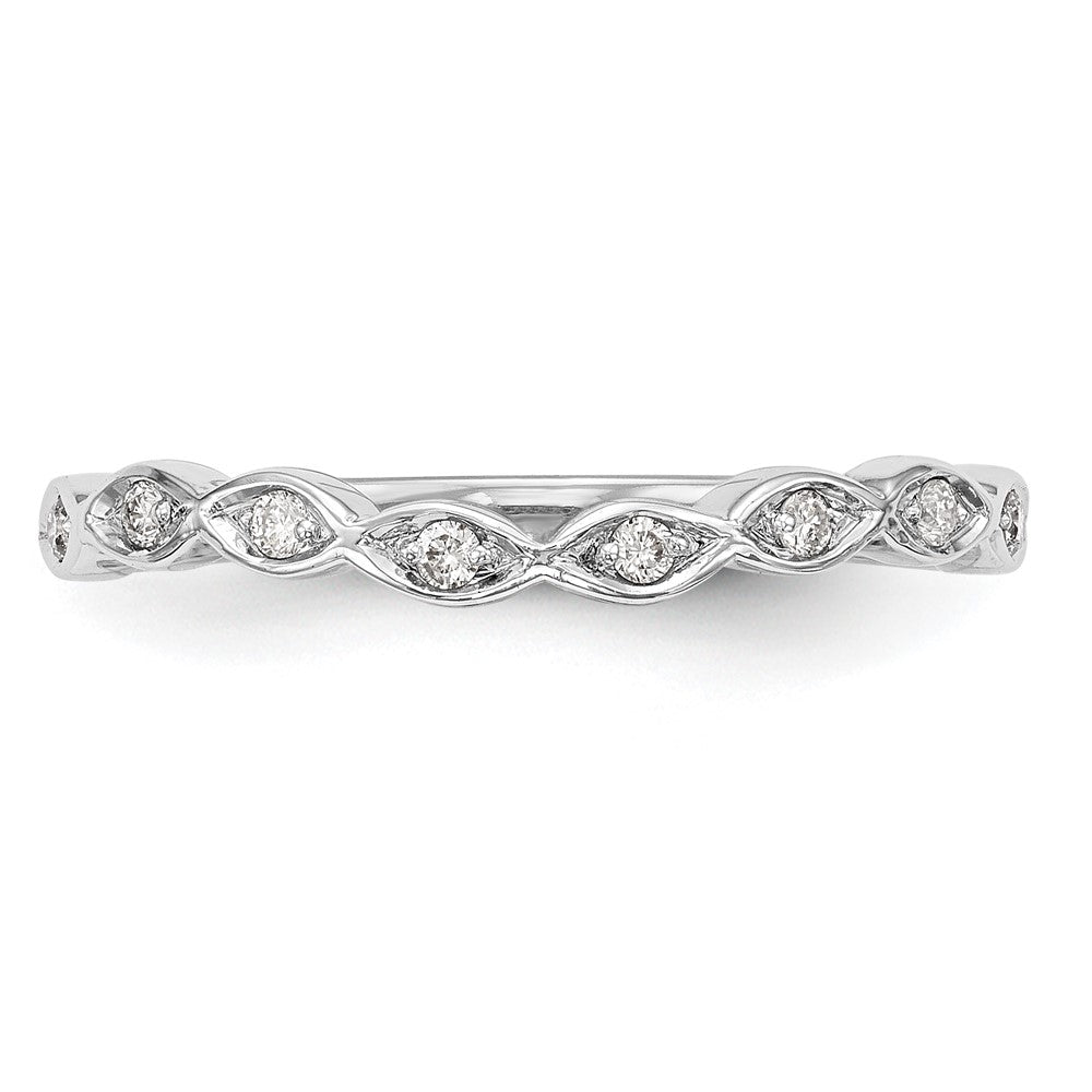 Buy Exclusive 14K White Gold Contoured Wedding Band Setting for 8 Stones