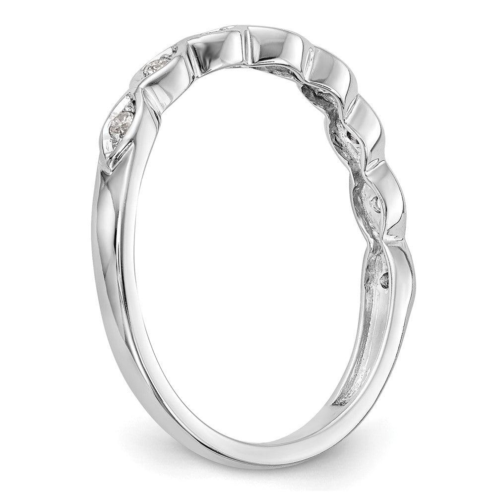Buy Exclusive 14K White Gold Contoured Wedding Band Setting for 8 Stones