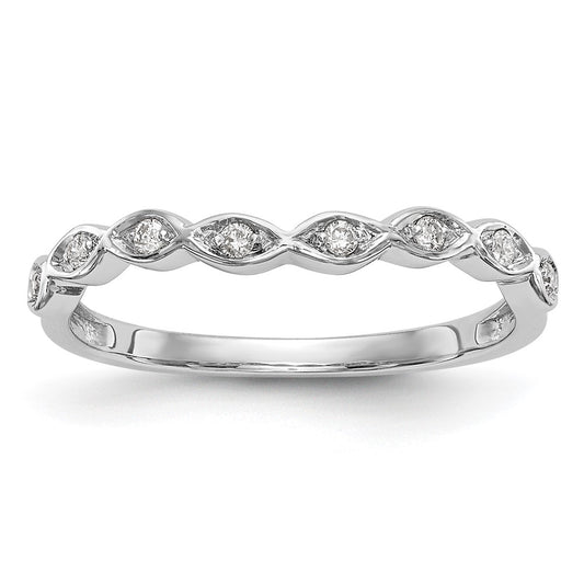 Buy Exclusive 14K White Gold Contoured Wedding Band Setting for 8 Stones