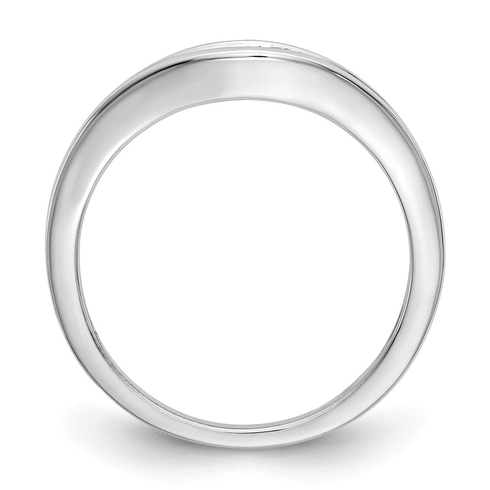 Buy Exclusive 14K White Gold Wedding Band with 1/5 Carat Diamonds - Stylish Design