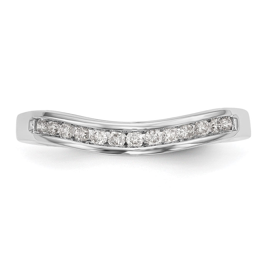 Buy Exclusive 14K White Gold Wedding Band with 1/5 Carat Diamonds - Stylish Design