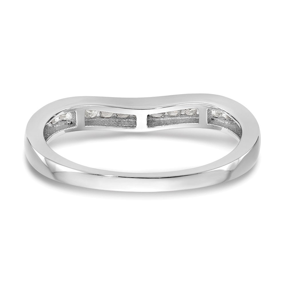 Buy Exclusive 14K White Gold Wedding Band with 1/5 Carat Diamonds - Stylish Design