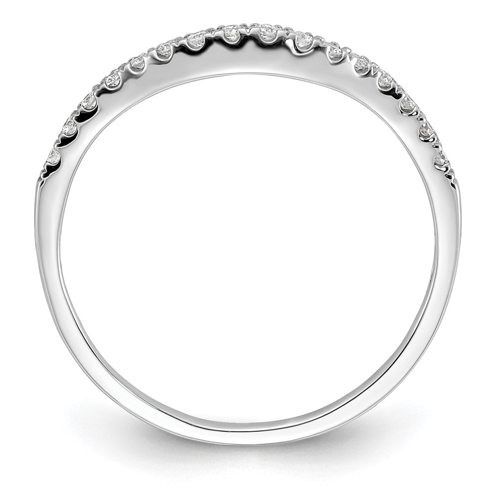 Buy 14K White Gold Wedding Band with 1/10 Carat Diamond Accent - Stylish Value!