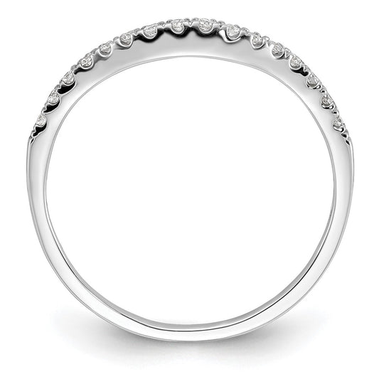 Buy 14K White Gold Wedding Band with 1/10 Carat Diamond Accent - Stylish Value!