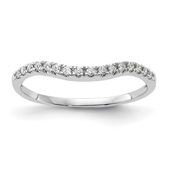 Buy 14K White Gold Wedding Band with 1/10 Carat Diamond Accent - Stylish Value!