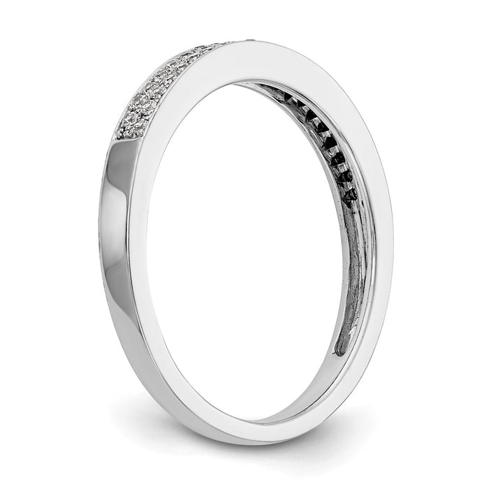 Buy Stylish 14K White Gold Micro Pave Diamond Band - 1/5 Carat Value!-6