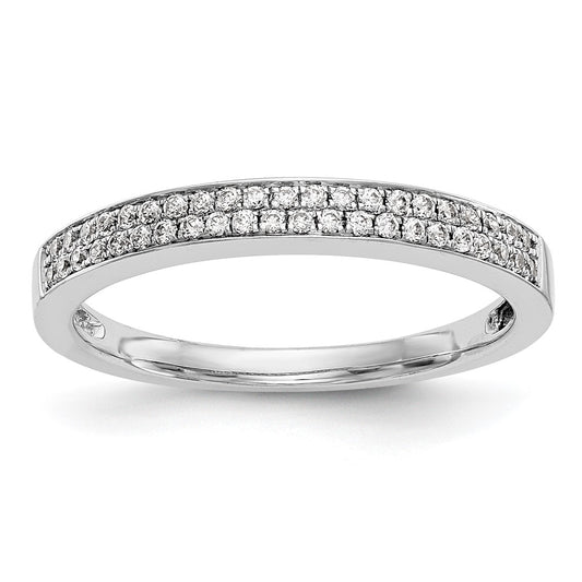 Buy Stylish 14K White Gold Micro Pave Diamond Band - 1/5 Carat Value!