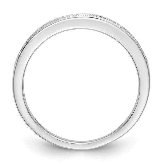 Exclusive 14K White Gold 1/10 Carat Diamond Eternity Band | Stylish Value Ring