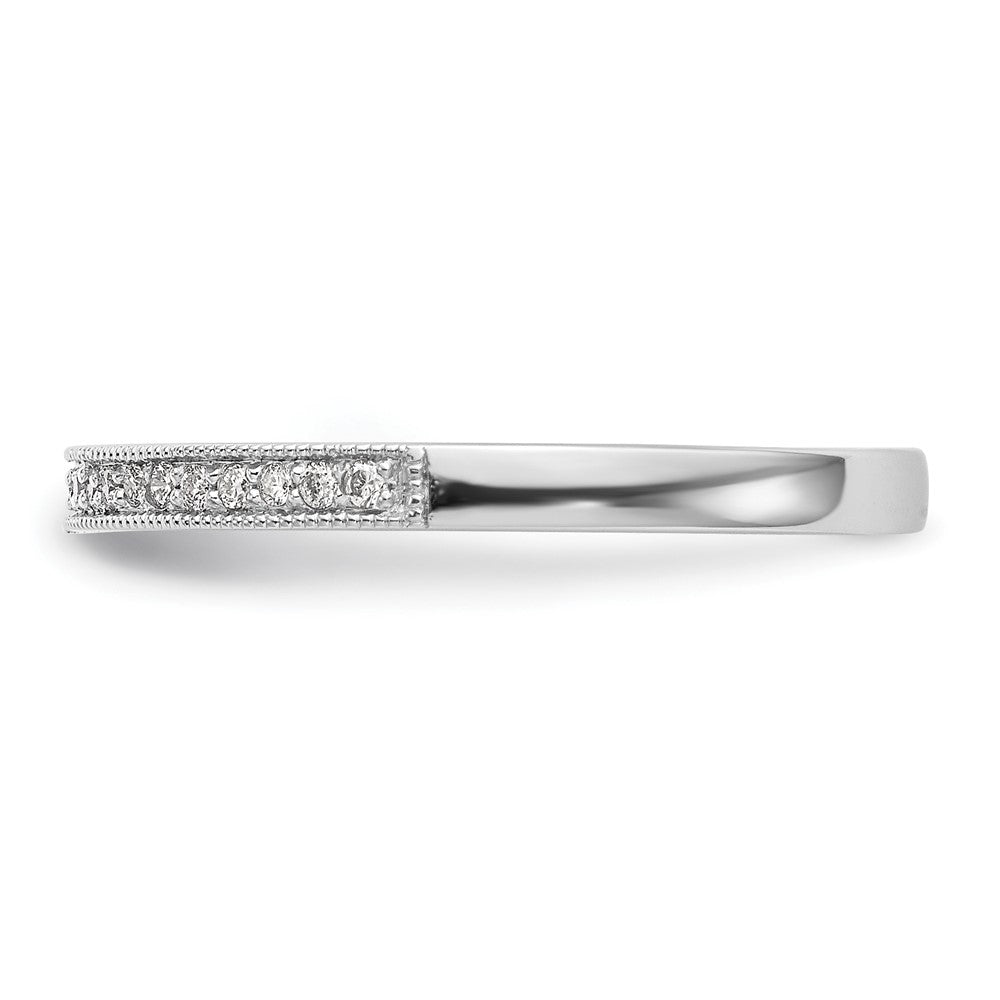 Exclusive 14K White Gold 1/10 Carat Diamond Eternity Band | Stylish Value Ring