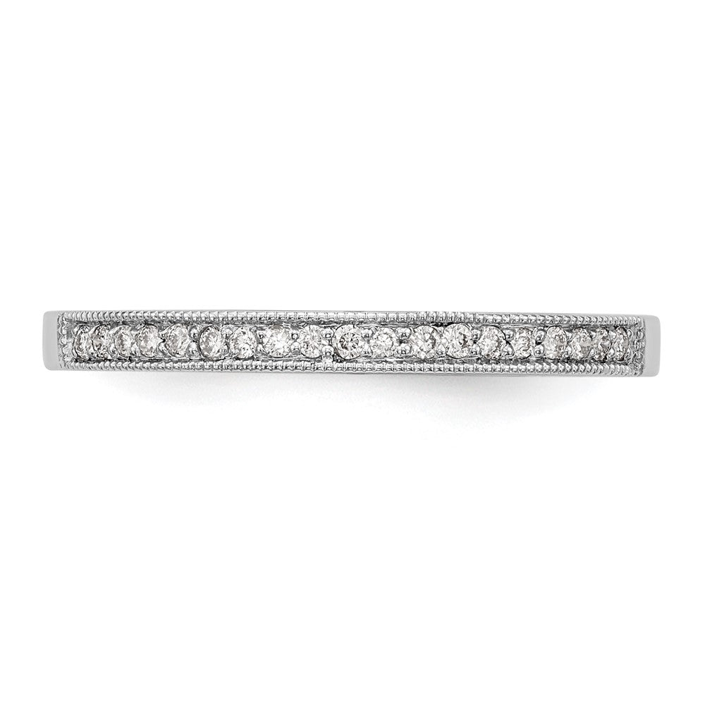 Exclusive 14K White Gold 1/10 Carat Diamond Eternity Band | Stylish Value Ring