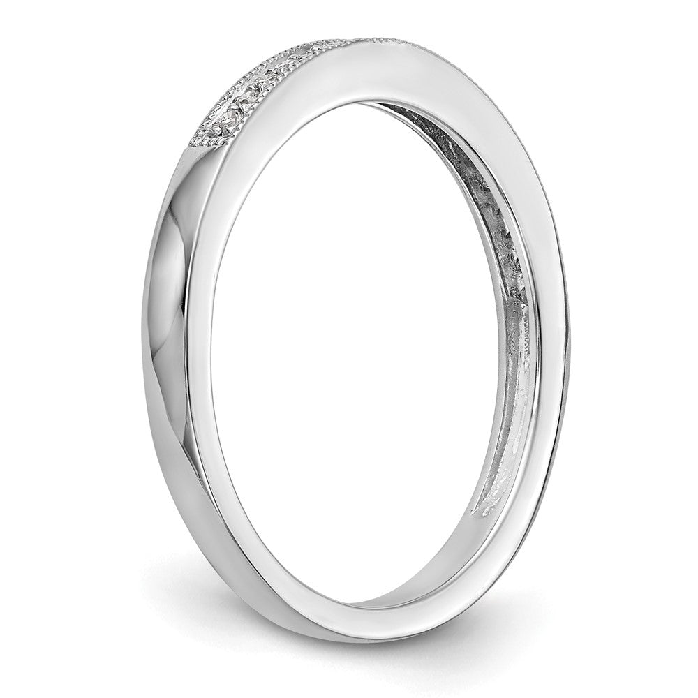 Exclusive 14K White Gold 1/10 Carat Diamond Eternity Band | Stylish Value Ring