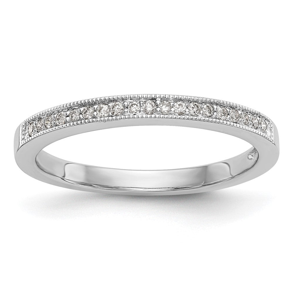 Exclusive 14K White Gold 1/10 Carat Diamond Eternity Band | Stylish Value Ring