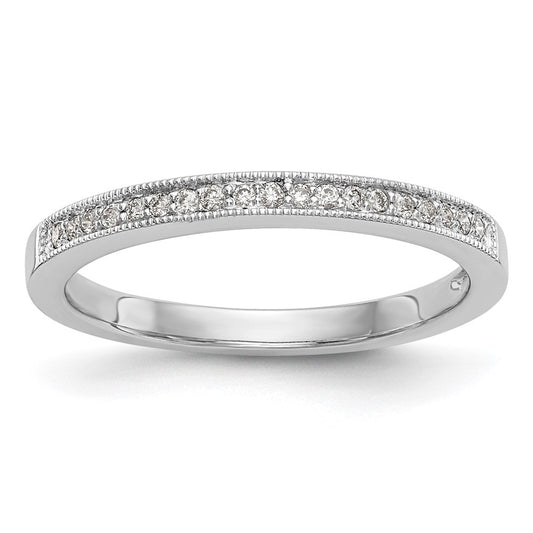 Exclusive 14K White Gold 1/10 Carat Diamond Eternity Band | Stylish Value Ring