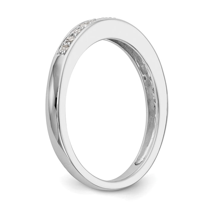 Buy Exclusive 14K White Gold 1/8 Carat Diamond Eternity Band - Stylish Value-6