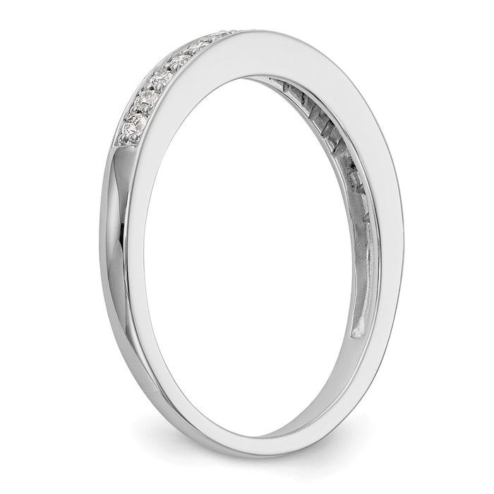 Buy Stylish 14K White Gold Diamond Eternity Band, 1/6 Carat Value Ring-6