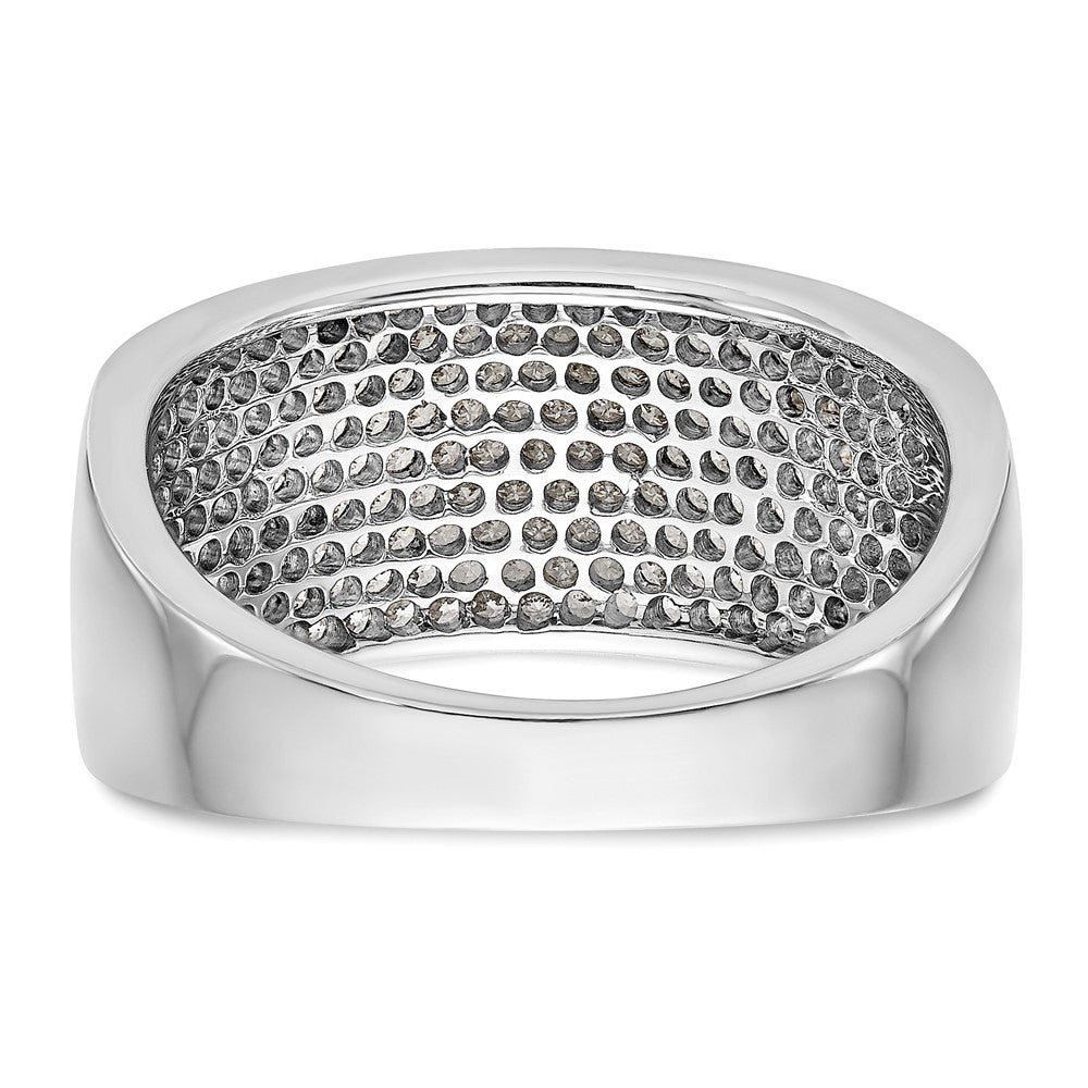 Buy Stylish 14K White Gold Micro Pave Diamond Band - 1 Carat Total Weight
