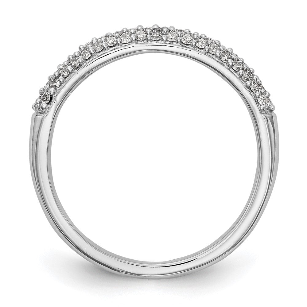 Buy Stylish 14K White Gold Micro Pave Diamond Band for 20 x 1.0mm Stones