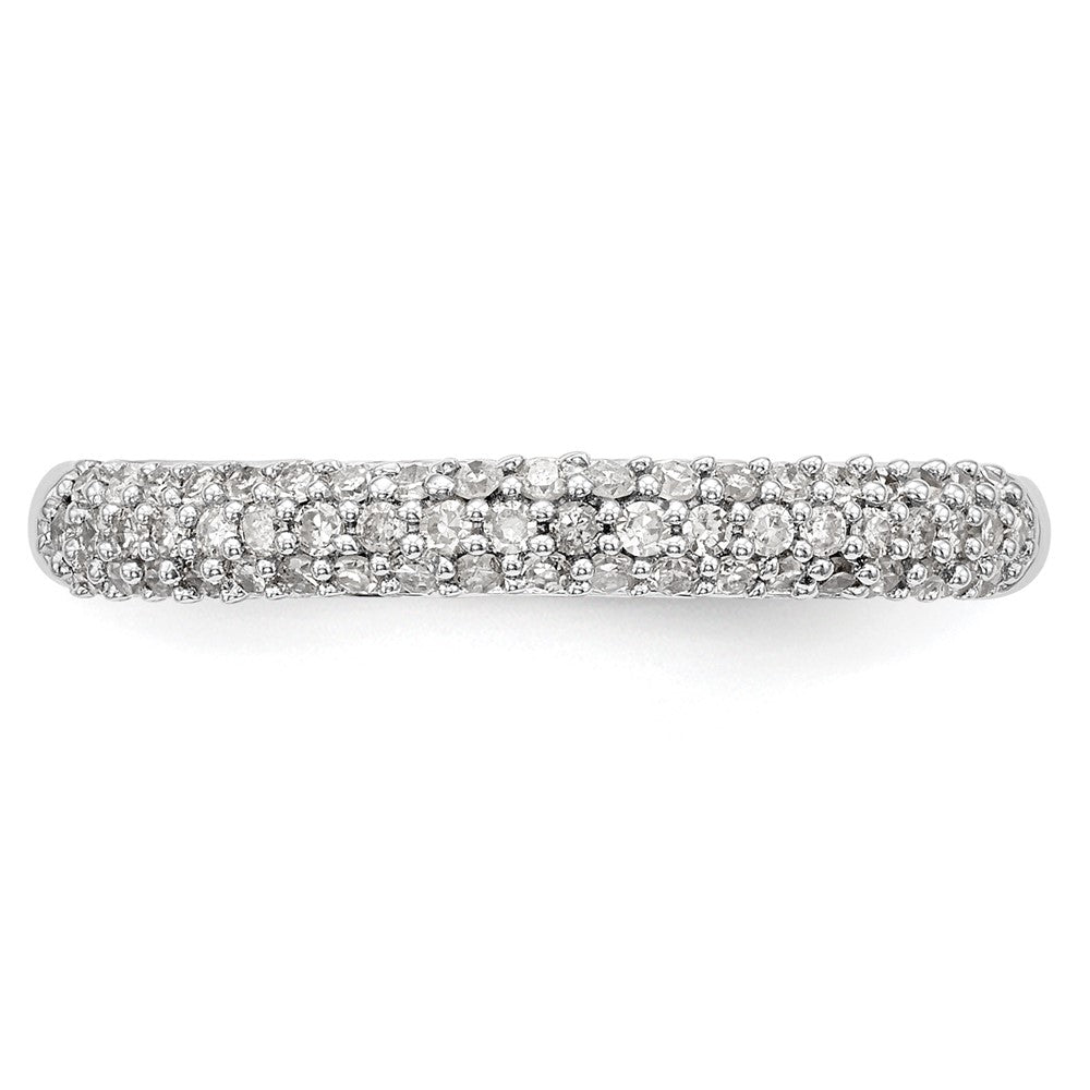 Buy Stylish 14K White Gold Micro Pave Diamond Band for 20 x 1.0mm Stones