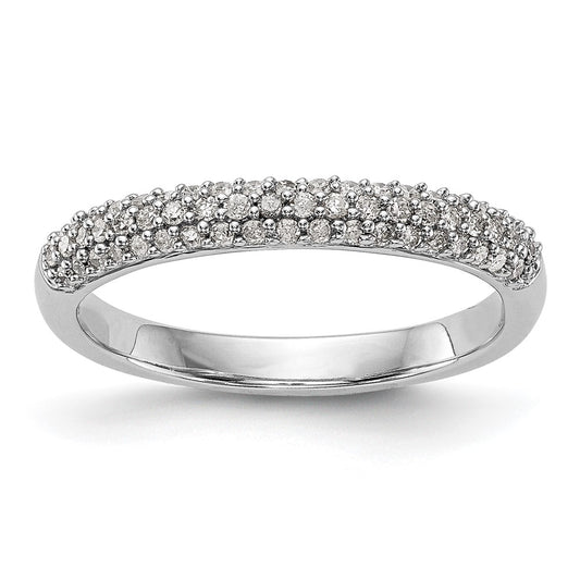 Buy Stylish 14K White Gold Micro Pave Diamond Band for 20 x 1.0mm Stones