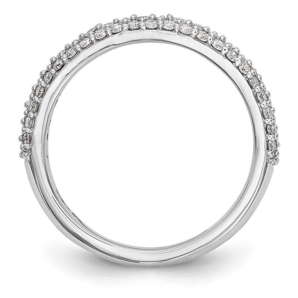 Buy Stylish 14K White Gold Micro Pave Diamond Band - 1/2 Carat Value!