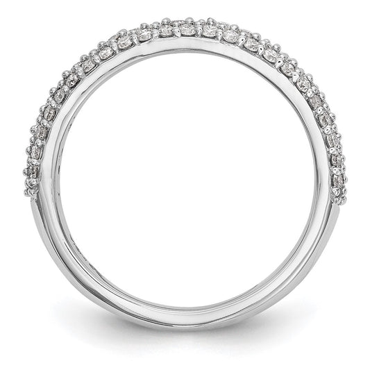 Buy Stylish 14K White Gold Micro Pave Diamond Band - 1/2 Carat Value!