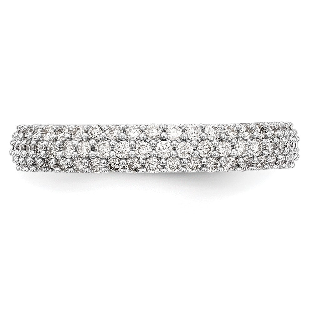 Buy Stylish 14K White Gold Micro Pave Diamond Band - 1/2 Carat Value!