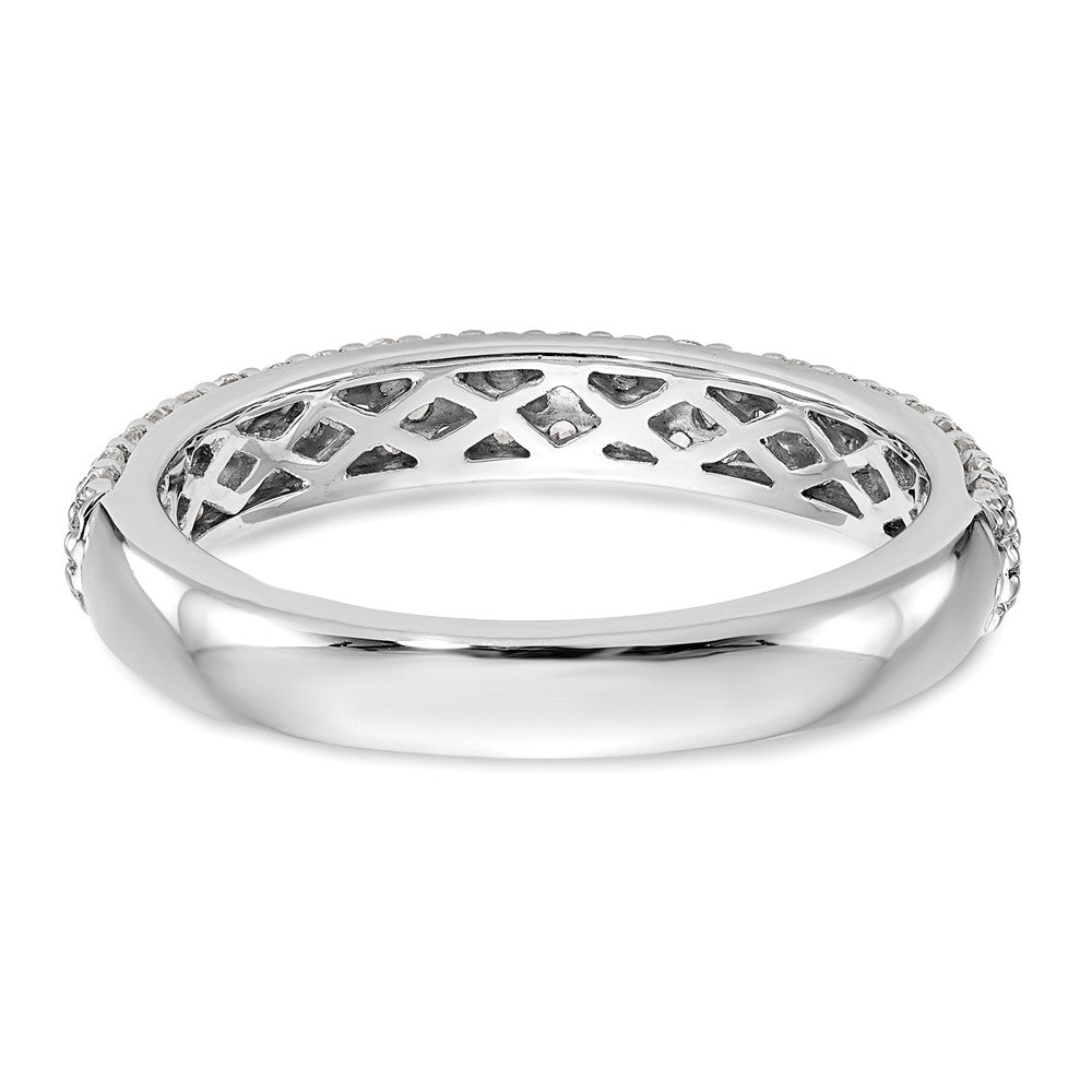 Buy Stylish 14K White Gold Micro Pave Diamond Band - 1/2 Carat Value!
