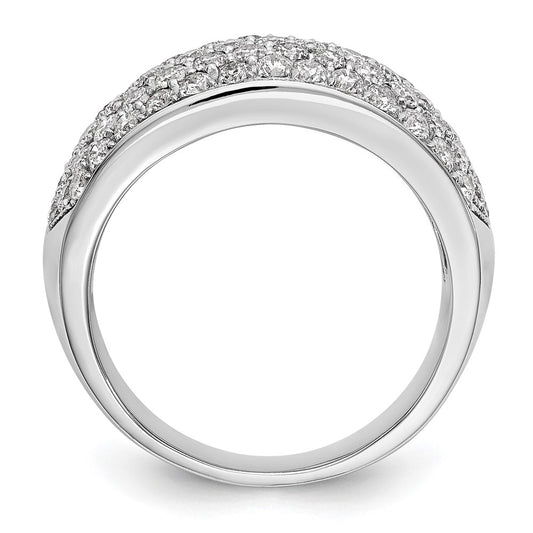 Order Stylish 14K White Gold Pave Diamond Band - 1.6 Carats, Luxury Value