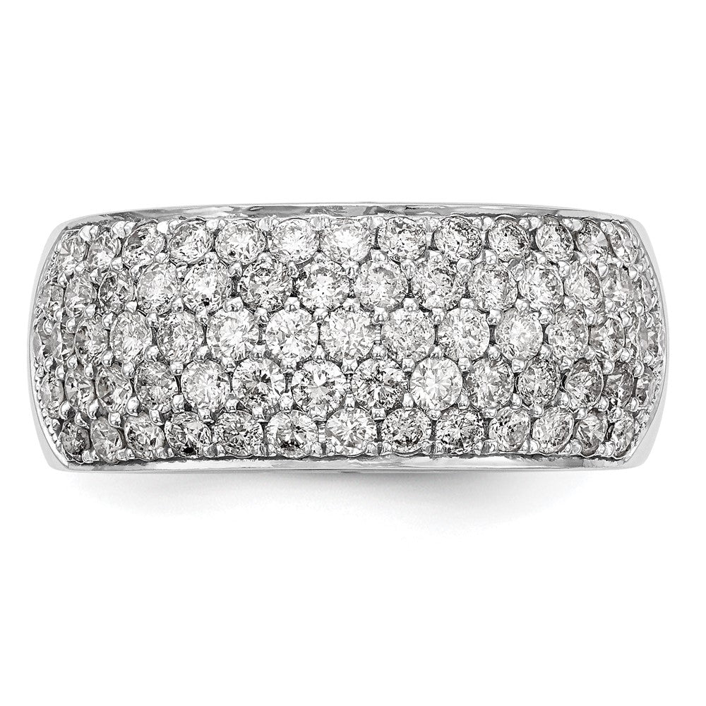 Order Stylish 14K White Gold Pave Diamond Band - 1.6 Carats, Luxury Value