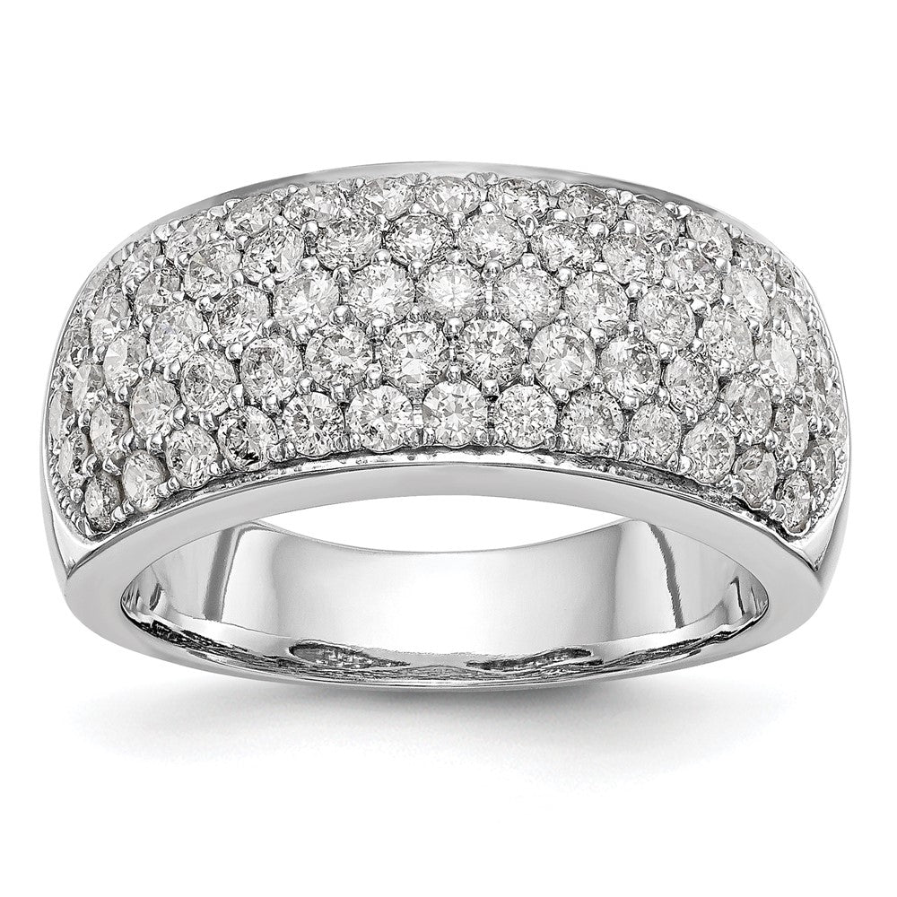 Order Stylish 14K White Gold Pave Diamond Band - 1.6 Carats, Luxury Value
