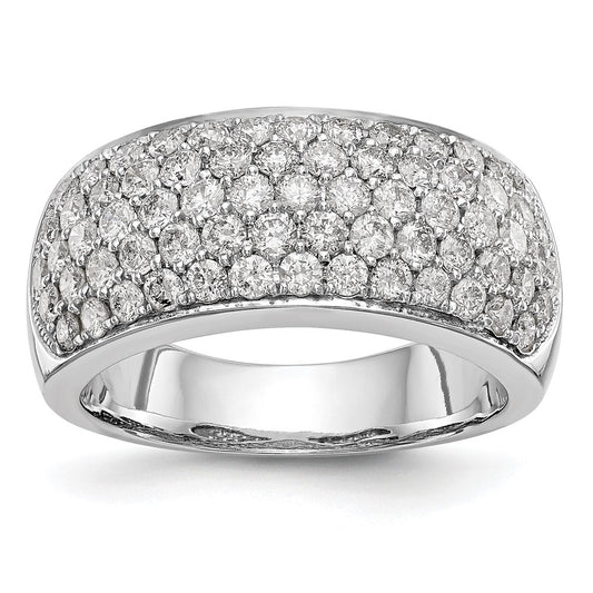 Order Stylish 14K White Gold Pave Diamond Band - 1.6 Carats, Luxury Value