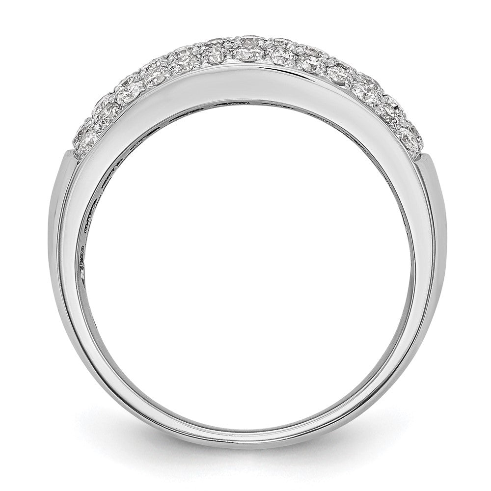 High-Quality 14K White Gold Micro Pave Diamond Band, 1.75 Carats - Stylish Value