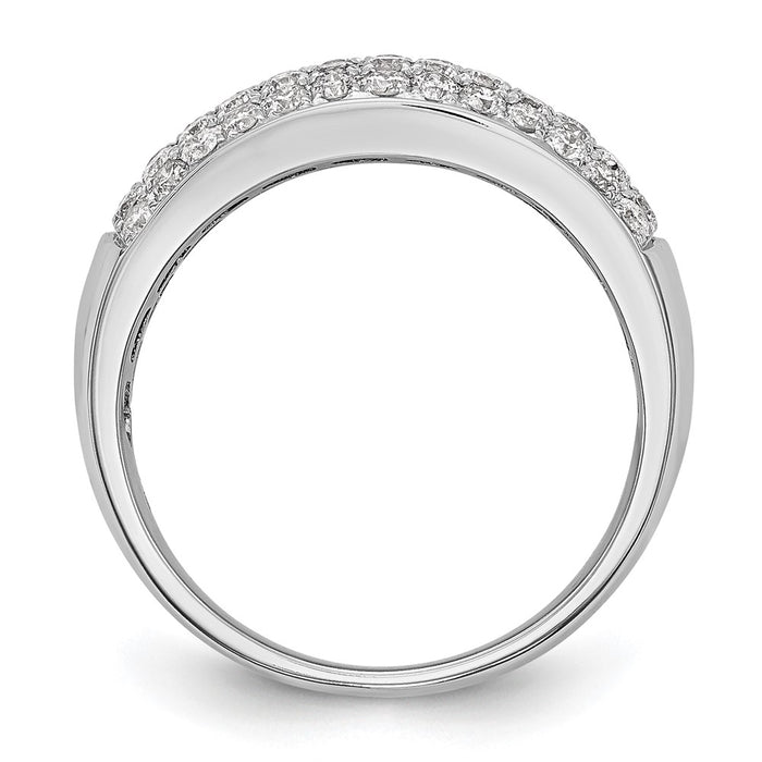 High-Quality 14K White Gold Micro Pave Diamond Band, 1.75 Carats - Stylish Value-2