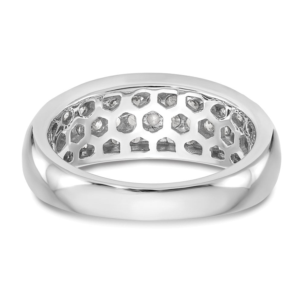 High-Quality 14K White Gold Micro Pave Diamond Band, 1.75 Carats - Stylish Value