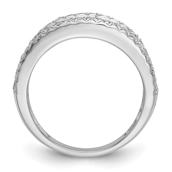 14K White Gold 1.5 Carat Full Diamond Eternity Band Ring
