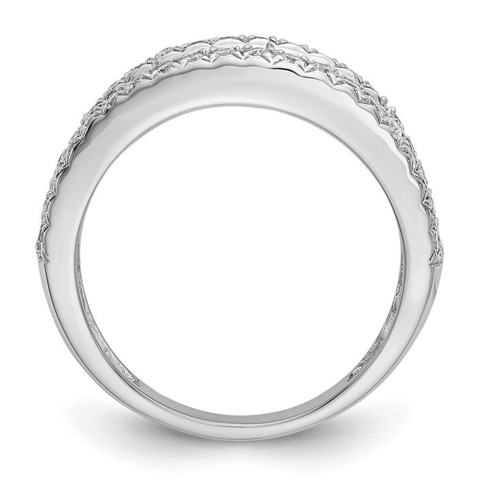 Buy 14K White Gold 1.5 Carat Full Diamond Eternity Band | Luxury Value Ring-2