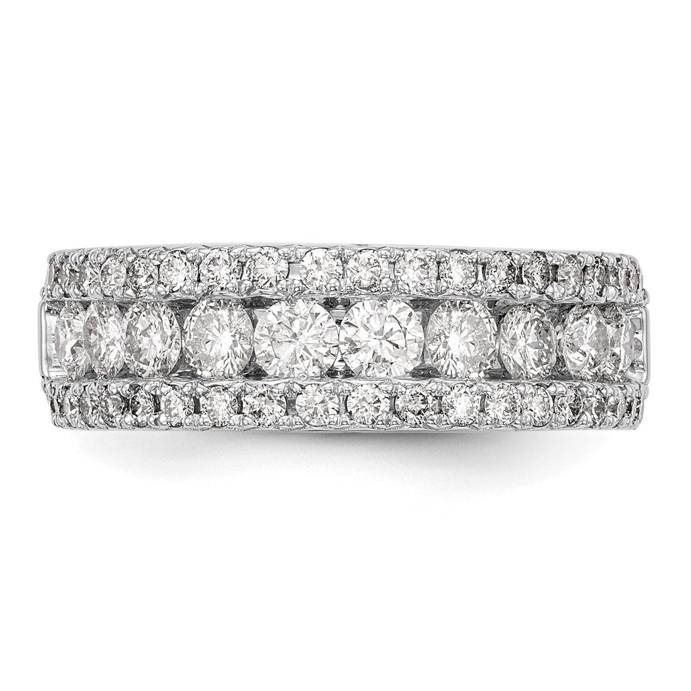 Buy 14K White Gold 1.5 Carat Full Diamond Eternity Band | Luxury Value Ring