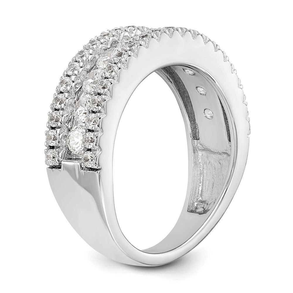 Buy 14K White Gold 1.5 Carat Full Diamond Eternity Band | Luxury Value Ring