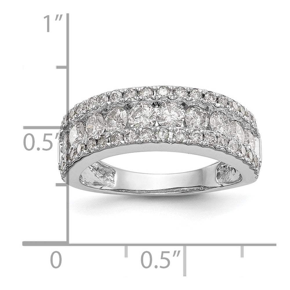 Buy 14K White Gold 1.5 Carat Full Diamond Eternity Band | Luxury Value Ring